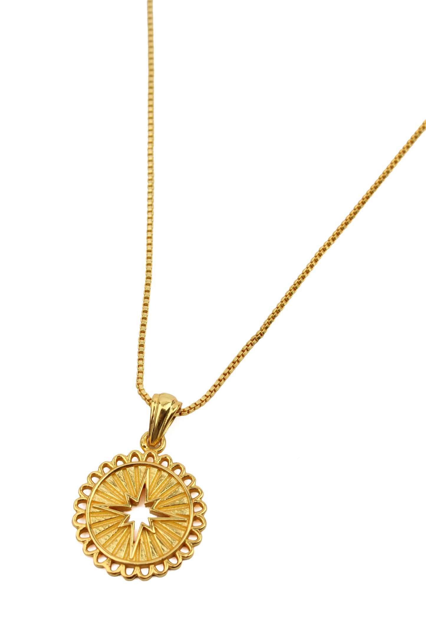 STARBURST CUT OUT PENDANT