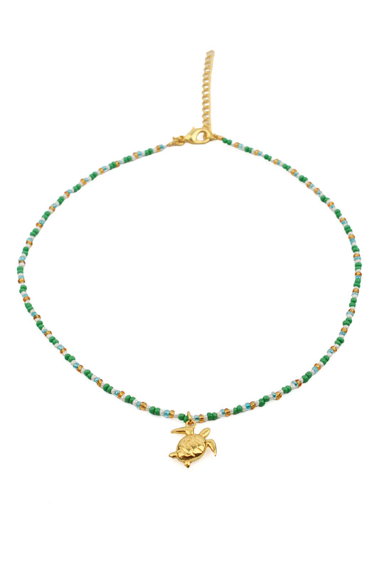TURTLE GREEN NECKLACE