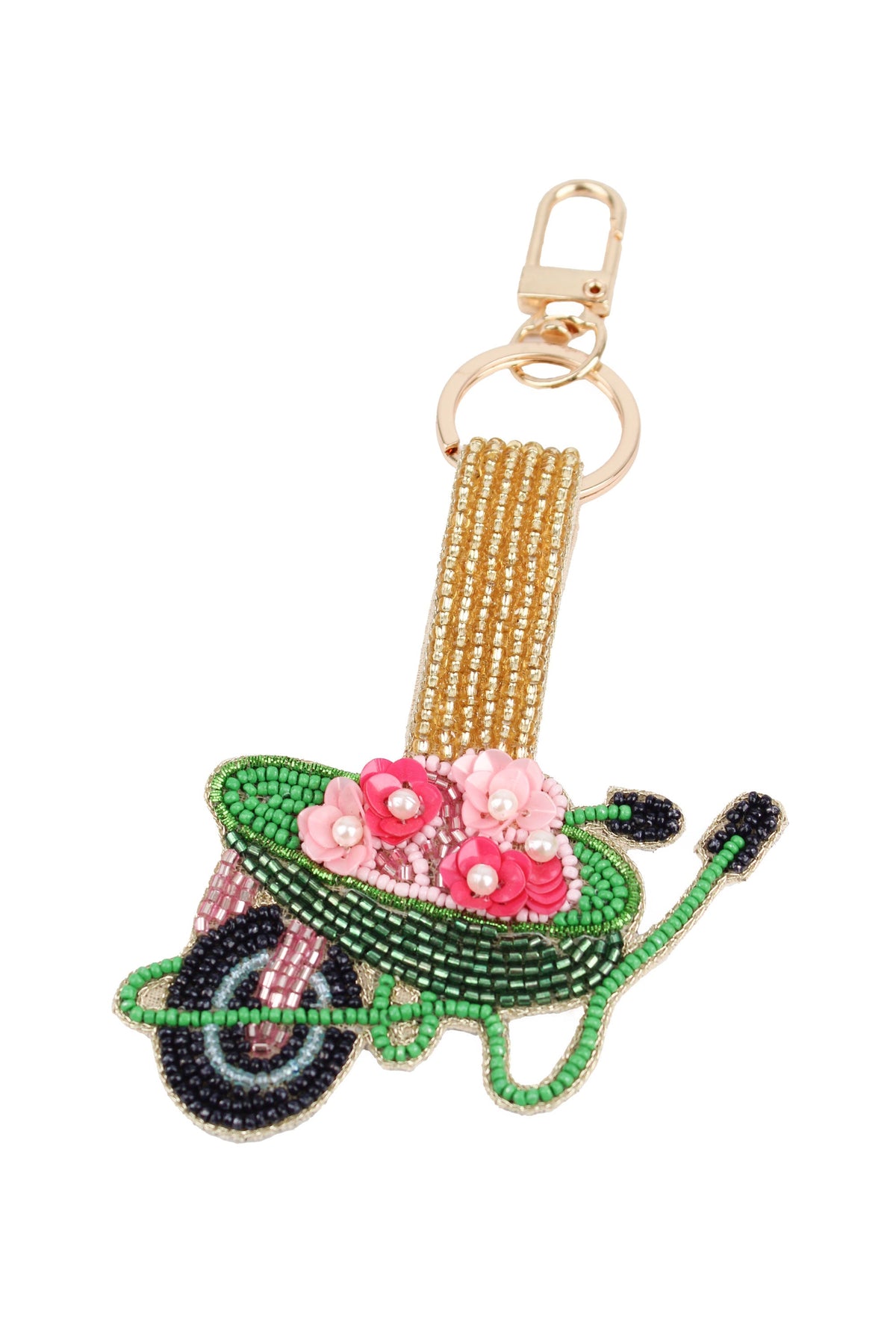 WINTER WHEELBARROW KEYRING/BAG CHARM