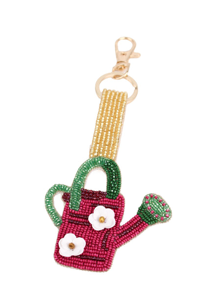 WINTER WATERING CAN KEYRING/BAG CHARM