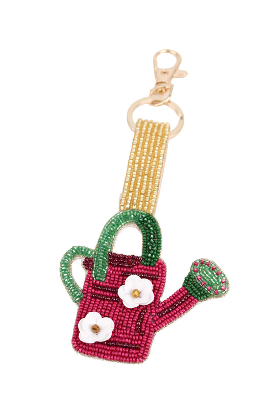 WINTER WATERING CAN KEYRING/BAG CHARM